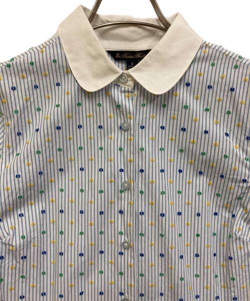 BROOKS BROTHERS（ブルックスブラザーズ）BROOKS BROTHERS (ブルックスブラザーズ) ストライプシャツワンピース ホワイト×ブルー サイズ:SIZE 2の古着・服飾アイテム