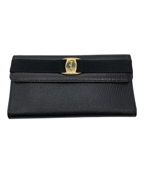 Salvatore Ferragamo（サルヴァトーレ フェラガモ）Salvatore Ferragamo (サルヴァトーレ フェラガモ) 長財布 ブラックの古着・服飾アイテム