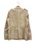 Yves Saint Laurent (イヴサンローラン) カーフレザーサファリジャケット ベージュ サイズ:SIZE 46：48000円