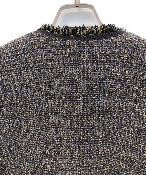 WEEKEND Max Mara（ウィークエンド マックスマーラ）Weekend Max Mara (ウィークエンド マックスマーラ) ラメ入りツイードジャケット ブラック サイズ:36の古着・服飾アイテム