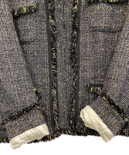 WEEKEND Max Mara（ウィークエンド マックスマーラ）Weekend Max Mara (ウィークエンド マックスマーラ) ラメ入りツイードジャケット ブラック サイズ:36の古着・服飾アイテム