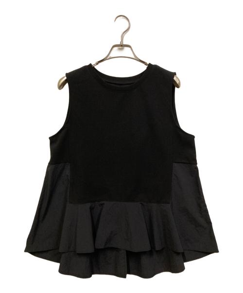 COLLAGE GALLARDAGALANTE（コラージュ ガリャルダガランテ）COLLAGE GALLARDAGALANTE (コラージュ ガリャルダガランテ) ドッキングノースリーブTシャツ ブラック サイズ:SIZE Freeの古着・服飾アイテム