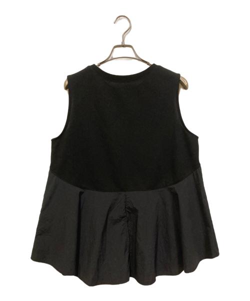 COLLAGE GALLARDAGALANTE（コラージュ ガリャルダガランテ）COLLAGE GALLARDAGALANTE (コラージュ ガリャルダガランテ) ドッキングノースリーブTシャツ ブラック サイズ:SIZE Freeの古着・服飾アイテム