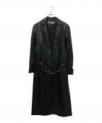 ZARAザラ）の古着「フェイクレザーコート」｜ブラック