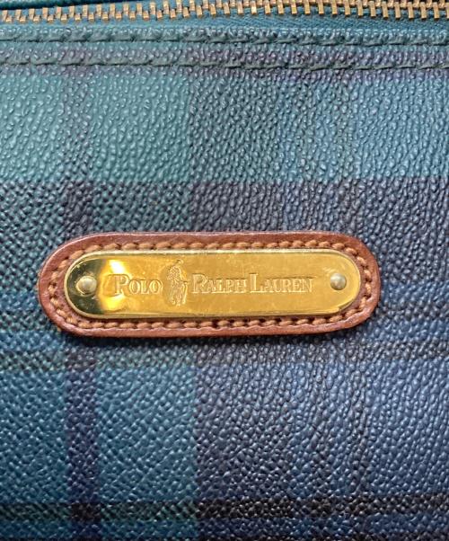 POLO RALPH LAUREN（ポロ・ラルフローレン）POLO RALPH LAUREN (ポロ・ラルフローレン) ミニボストンバッグ グリーンの古着・服飾アイテム