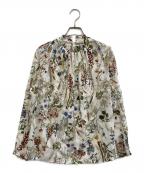 TOMORROW LAND collectionトゥモローランドコレクション）の古着「花柄ブラウス」｜ホワイト