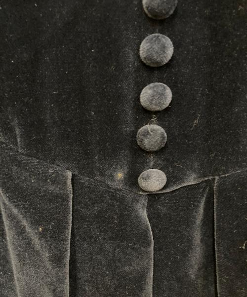 LAURA ASHLEY（ローラ アシュレイ）LAURA ASHLEY (ローラ アシュレイ) ベロアワンピース ネイビー サイズ:SIZE 9ARの古着・服飾アイテム