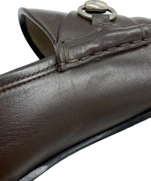 GUCCI（グッチ）GUCCI (グッチ) ホースビットローファー ブラウン サイズ:81.5の古着・服飾アイテム