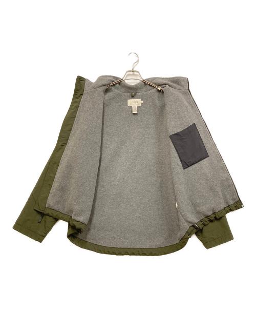 J.CREW（ジェイクルー）J.CREW (ジェイクルー) フリースナイロンジャケット グリーン サイズ:Lの古着・服飾アイテム