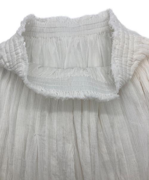 MICA&DEAL（マイカアンドディール）MICA&DEAL (マイカアンドディール) インド綿クレープランダムタックスカート ホワイト サイズ:SIZE Freeの古着・服飾アイテム