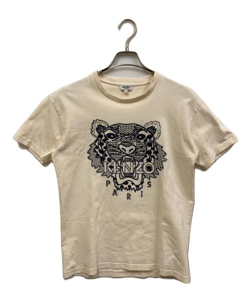 KENZO（ケンゾー）KENZO (ケンゾー) タイガー刺繍Tシャツ アイボリー サイズ:XSの古着・服飾アイテム