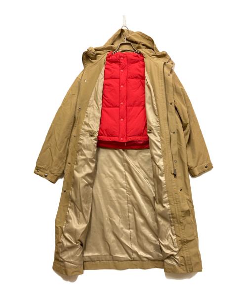 yuw（ユウ）yuw (ユウ) マルチＷＡＹロングマンパ カーキ×レッド サイズ:FREE 未使用品の古着・服飾アイテム