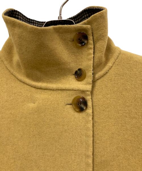 SHIPS any（シップスエニィ）SHIPS any (シップスエニィ) リバースタンドカラーポンチョショートコート イエロー サイズ:　の古着・服飾アイテム