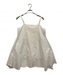 KASTANE（カスタネ）の古着「パッチワークコットンキャミワンピース」｜ホワイト