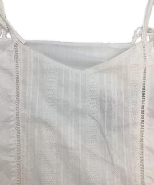 KASTANE（カスタネ）KASTANE (カスタネ) パッチワークコットンキャミワンピース ホワイト サイズ:F 未使用品の古着・服飾アイテム