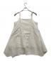 KASTANE (カスタネ) パッチワークコットンキャミワンピース ホワイト サイズ:F 未使用品：3500円