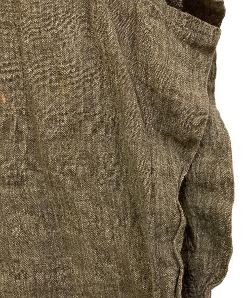 ISSEY MIYAKE（イッセイミヤケ）ISSEY MIYAKE (イッセイミヤケ) リネンシャツ カーキ サイズ:SIZE Mの古着・服飾アイテム