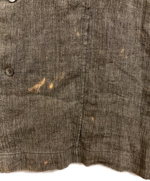 ISSEY MIYAKE（イッセイミヤケ）ISSEY MIYAKE (イッセイミヤケ) リネンシャツ カーキ サイズ:SIZE Mの古着・服飾アイテム