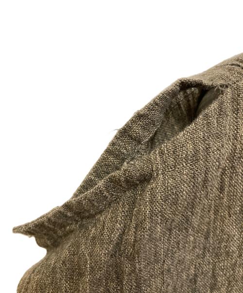 ISSEY MIYAKE（イッセイミヤケ）ISSEY MIYAKE (イッセイミヤケ) リネンシャツ カーキ サイズ:SIZE Mの古着・服飾アイテム
