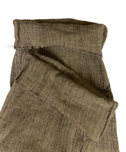 ISSEY MIYAKE（イッセイミヤケ）ISSEY MIYAKE (イッセイミヤケ) リネンパンツ カーキ サイズ:SIZE Sの古着・服飾アイテム