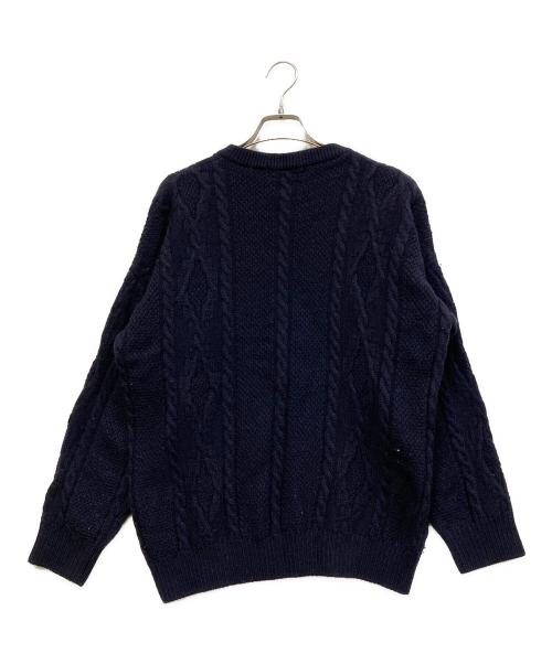 Burberry's（バーバリー）Burberry's (バーバリーズ) ロゴニット ネイビー サイズ:SIZE L (UK 40)の古着・服飾アイテム