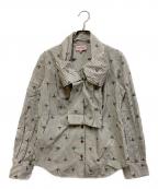 Vivienne Westwood RED LABELヴィヴィアンウエストウッドレッドレーベル）の古着「リボンシャツ」｜グレー