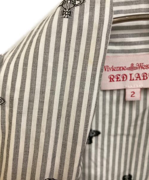 Vivienne Westwood RED LABEL（ヴィヴィアンウエストウッドレッドレーベル）Vivienne Westwood RED LABEL (ヴィヴィアンウエストウッドレッドレーベル) リボンシャツ グレー サイズ:SIZE Mの古着・服飾アイテム