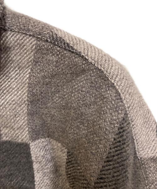 SUGAR CANE（シュガーケーン）SUGAR CANE (シュガーケーン) グラデーションパッチワーク ワークシャツ ブラック サイズ:SIZE XLの古着・服飾アイテム