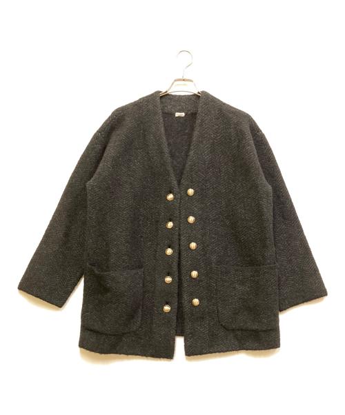 BRILL（ブリル）BRILL (ブリル) JQ KNIT JACKET ブラック サイズ:FREEの古着・服飾アイテム