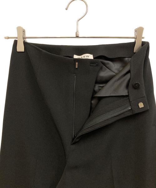 MARW UNITED ARROWS（マルゥ ユナイテッドアローズ）MARW UNITED ARROWS (マルゥ ユナイテッドアローズ) ツイルフレアパンツ ブラック サイズ:SIZE 34の古着・服飾アイテム