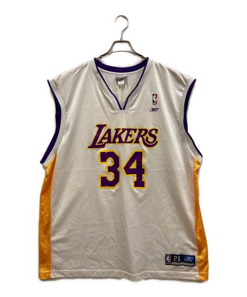 REEBOK（リーボック）REEBOK (リーボック) ゲームシャツ ホワイト サイズ:SIZE 2XLの古着・服飾アイテム