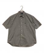 FRED PERRYフレッドペリー）の古着「チェッカーボード半袖シャツ」｜ホワイト