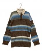 PRANK PROJECTプランクプロジェクト）の古着「Blur Border Rugger Knit」｜マルチカラー