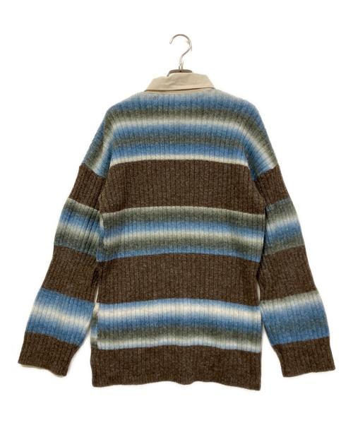 PRANK PROJECT（プランクプロジェクト）PRANK PROJECT (プランクプロジェクト) Blur Border Rugger Knit マルチカラー サイズ:-の古着・服飾アイテム