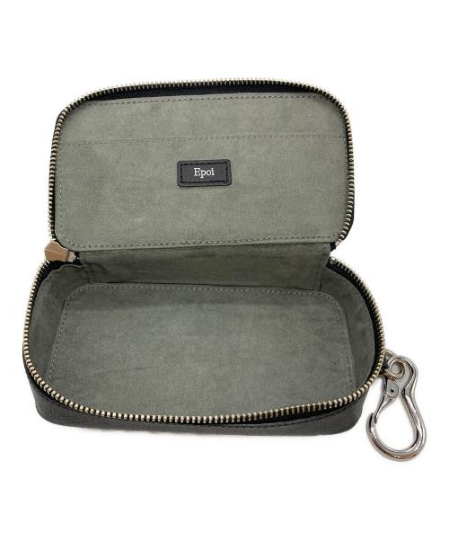 epoi（エポイ）Epoi (エポイ) レザーポーチ ブラックの古着・服飾アイテム