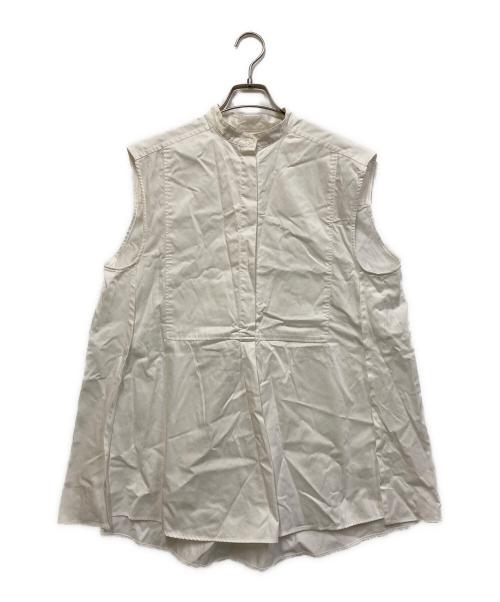 YOKO CHAN（ヨーコチャン）YOKO CHAN (ヨーコチャン) ノースリーブチュニック ホワイト サイズ:SIZE 38の古着・服飾アイテム