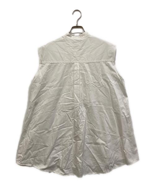 YOKO CHAN（ヨーコチャン）YOKO CHAN (ヨーコチャン) ノースリーブチュニック ホワイト サイズ:SIZE 38の古着・服飾アイテム