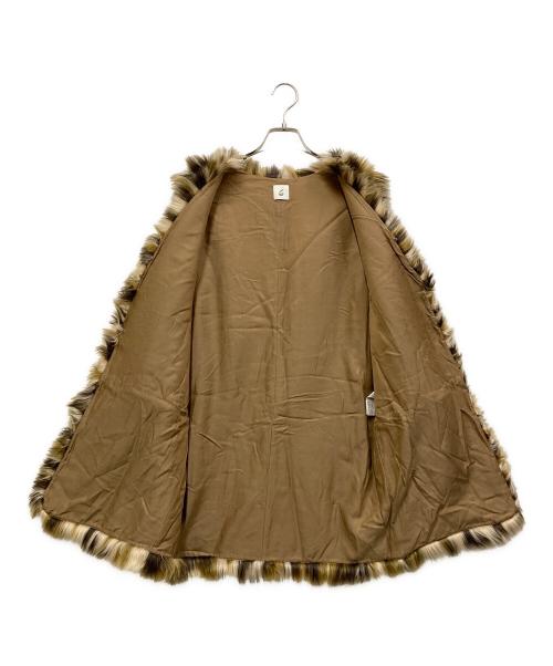 6(ROKU) BEAUTY&YOUTH（ロク ビューティーアンドユース）6(ROKU) BEAUTY&YOUTH (ロク ビューティーアンドユース) FAKE FUR LEOPARD PRINT VEST ベージュ サイズ:SIZE 36の古着・服飾アイテム