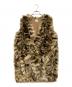 6(ROKU) BEAUTY&YOUTH（ロク ビューティーアンドユース）の古着「FAKE FUR LEOPARD PRINT VEST」｜ベージュ