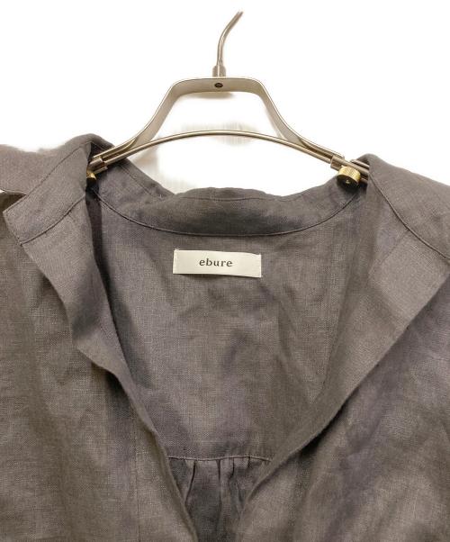 ebure（エブール）EBURE (エブール) ボタニカルリネンワンピース グレー サイズ:36の古着・服飾アイテム