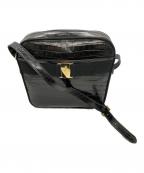 Salvatore Ferragamoサルヴァトーレ フェラガモ）の古着「ヴァラクロコ型押しショルダーバッグ」｜ブラック