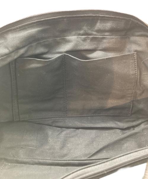 Y's（ワイズ）Y's (ワイズ) レザーハンドバッグ ブラックの古着・服飾アイテム