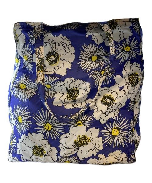 PRADA（プラダ）PRADA (プラダ) 花柄ナイロントートバッグ ブルーの古着・服飾アイテム