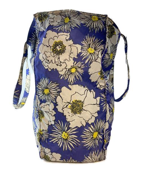 PRADA（プラダ）PRADA (プラダ) 花柄ナイロントートバッグ ブルーの古着・服飾アイテム