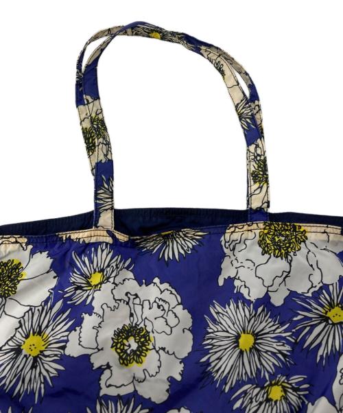 PRADA（プラダ）PRADA (プラダ) 花柄ナイロントートバッグ ブルーの古着・服飾アイテム