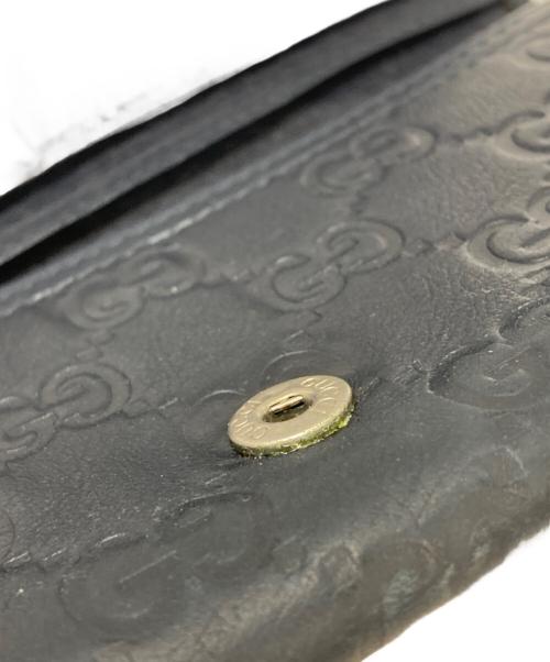 GUCCI（グッチ）GUCCI (グッチ) 長財布 ネイビーの古着・服飾アイテム