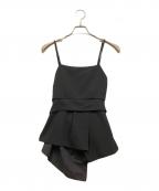 HeRIN.CYEヘリンドットサイ）の古着「Back open camisole」｜ブラック