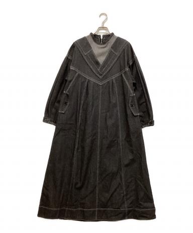 中古・古着通販】willfully (ウィルフリー) デニムワンピース ブラック