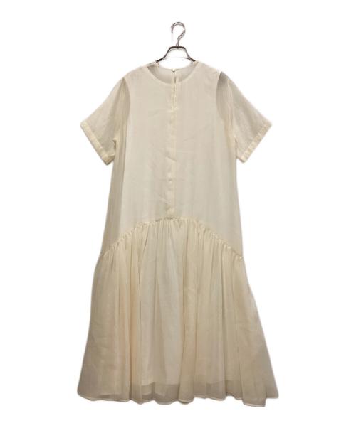 ELENDEEK（エレンディーク）ELENDEEK (エレンディーク) シアーレイヤードカットワンピース ホワイト サイズ:SIZE　02の古着・服飾アイテム