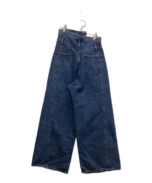 MAISON SPECIAL（メゾンスペシャル）MAISON SPECIAL (メゾンスペシャル) ターンバックウエストワイドデニム ブルー サイズ:SIZE　38の古着・服飾アイテム
